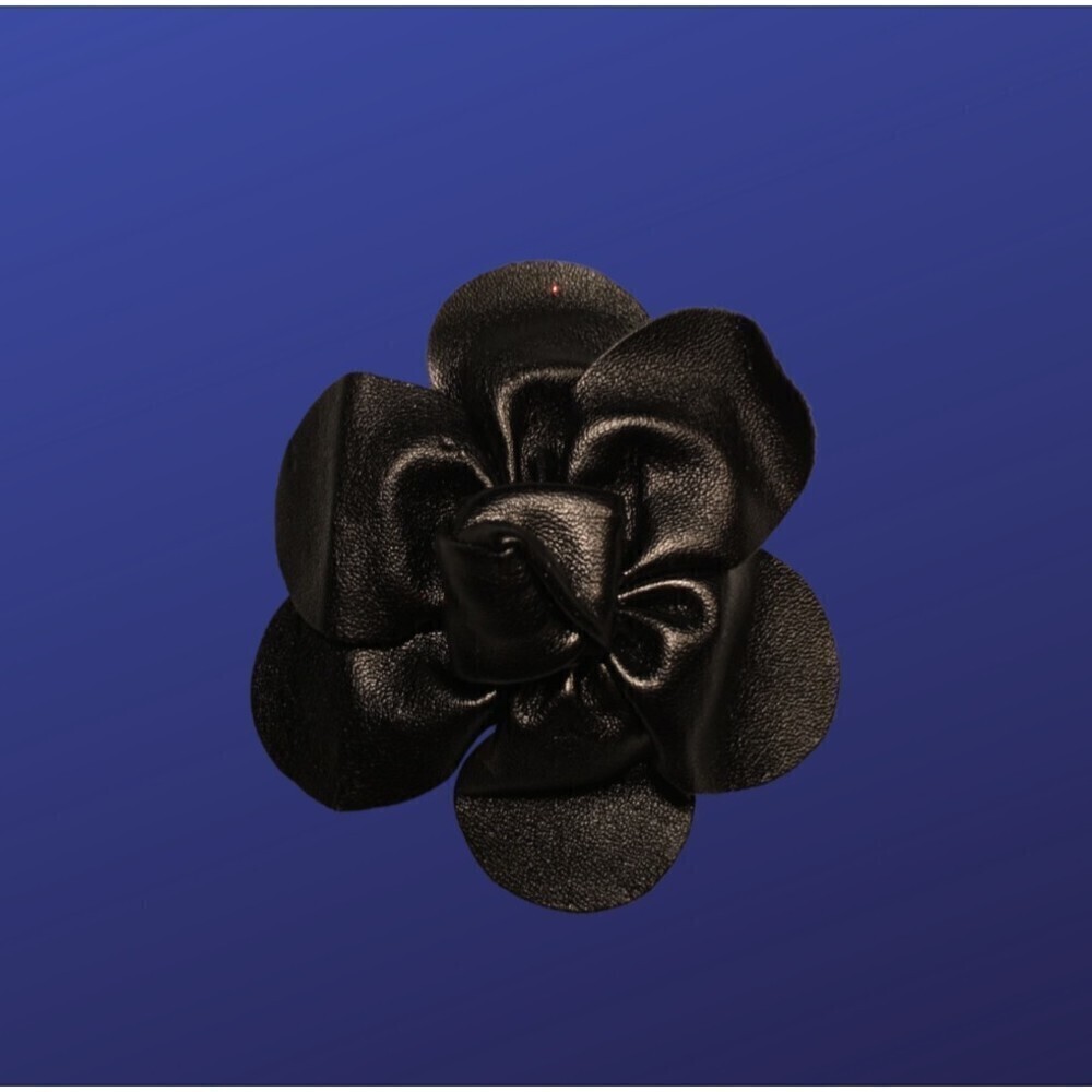 UNBRANDED Flower Blossom Clip/Pin for Hair/Shoes/Purse/Lapel/Hat, BLACK, NWOT